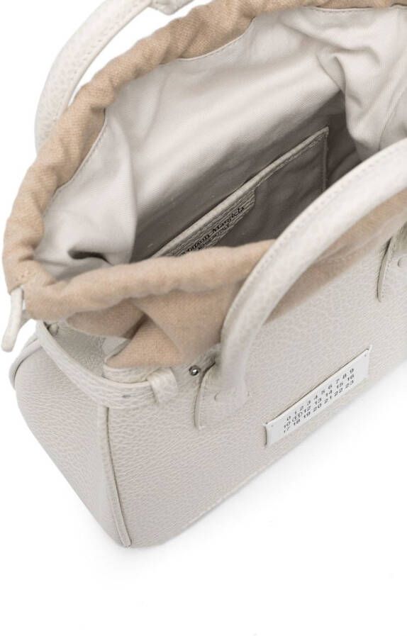 Maison Margiela 5AC kleine tas met handgreep en trekkoord Beige