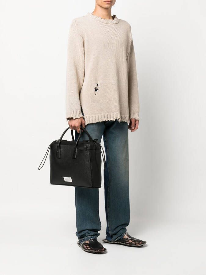 Maison Margiela 5AC leren shopper Zwart
