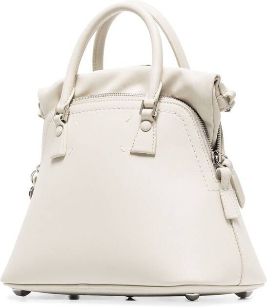 Maison Margiela Kleine 5AC tas met handgreep Beige