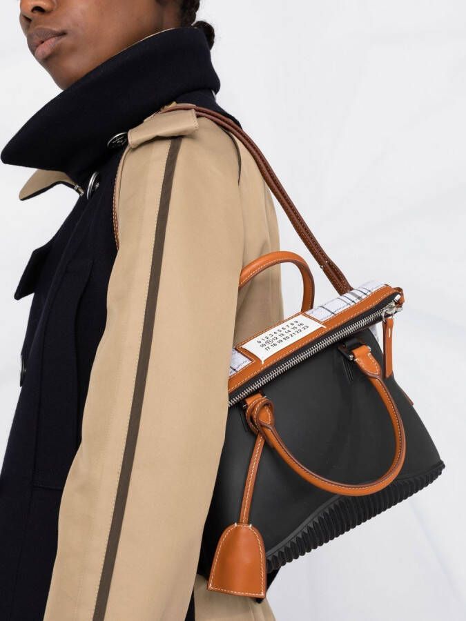 Maison Margiela Kleine 5AC tas met handgreep Zwart