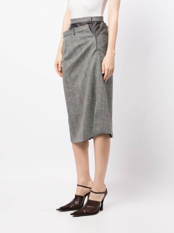 Maison Margiela Asymmetrische rok Grijs