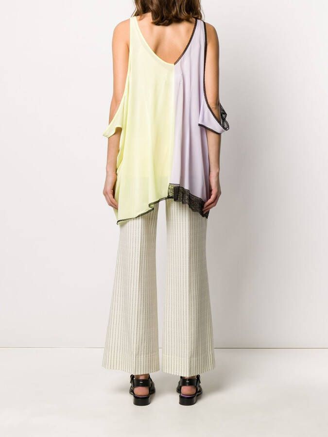 Maison Margiela Asymmetrisch hemd Paars