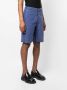 Maison Margiela Gerafelde katoenen bermuda shorts Blauw - Thumbnail 3