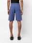 Maison Margiela Gerafelde katoenen bermuda shorts Blauw - Thumbnail 4