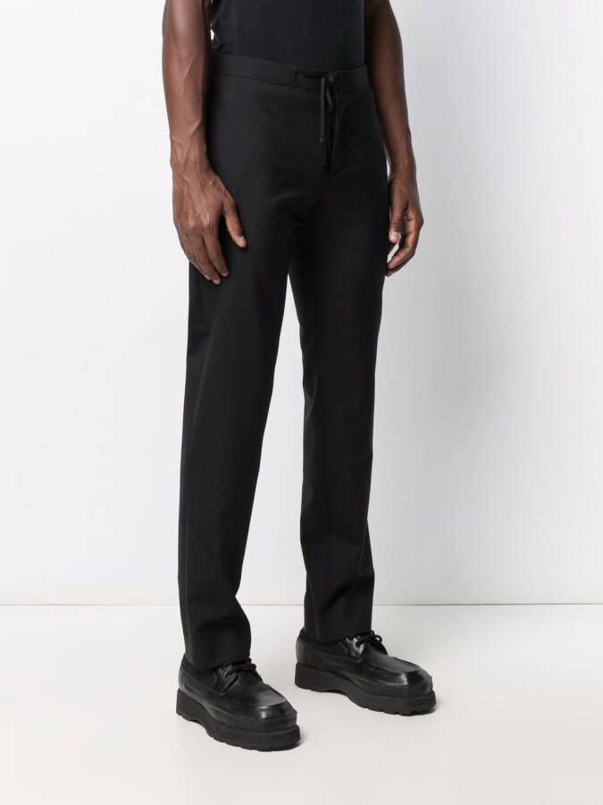 Maison Margiela Broek met trekkoordtaille Zwart