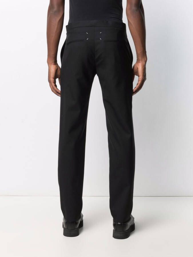 Maison Margiela Broek met trekkoordtaille Zwart