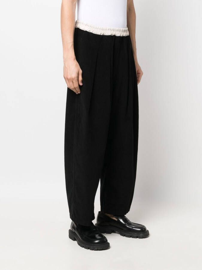 Maison Margiela Broek met verlaagd kruis Zwart