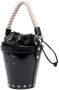 Maison Margiela Kleine Fire leren bucket-tas Zwart - Thumbnail 3