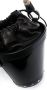 Maison Margiela Kleine Fire leren bucket-tas Zwart - Thumbnail 4