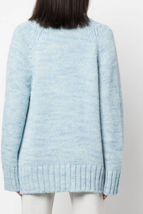 Maison Margiela Vest met V-hals en print Blauw