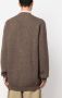 Maison Margiela Vest met V-hals van alpacablend Bruin - Thumbnail 4