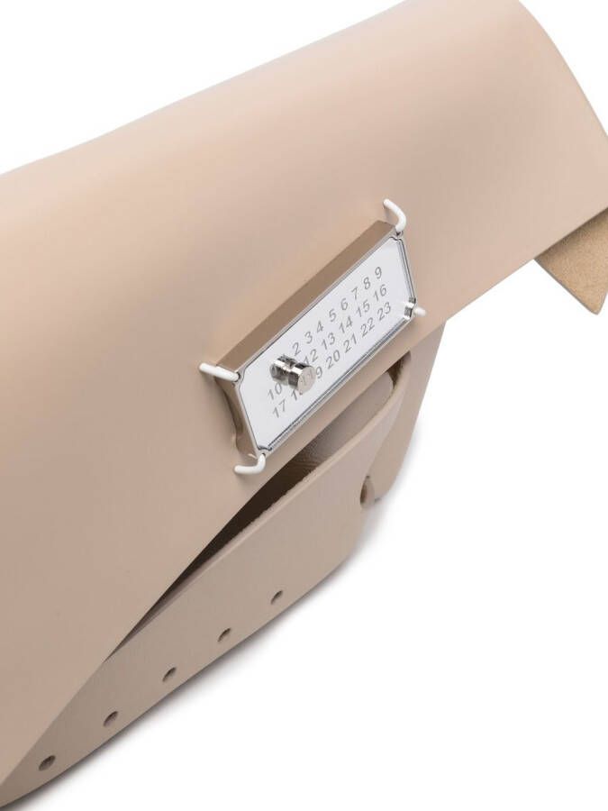 Maison Margiela Leren clutch Beige