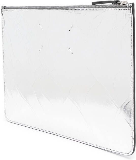 Maison Margiela Clutch met stiksels Zilver