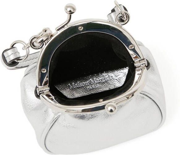 Maison Margiela Kleine metallic clutch Zilver