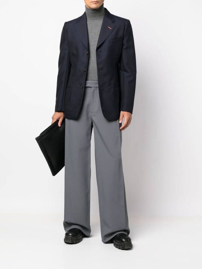 Maison Margiela Colbert met enkele rij knopen Blauw