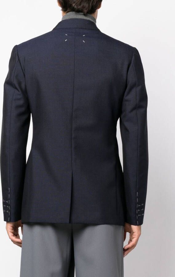 Maison Margiela Colbert met enkele rij knopen Blauw