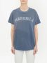 Maison Margiela Jersey T-shirt met logoprint Blauw - Thumbnail 5