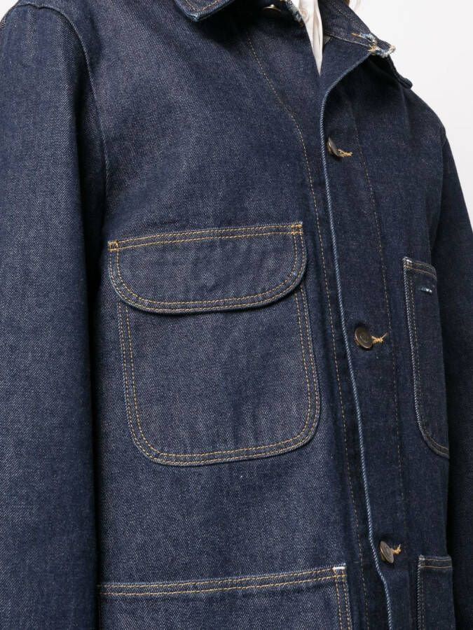Maison Margiela Jack met contrasterend stiksel Blauw