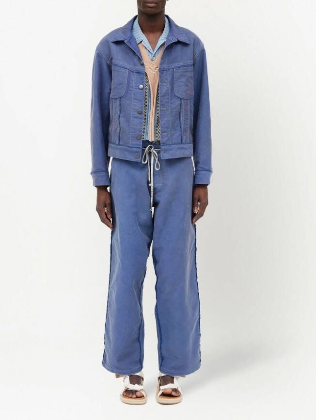 Maison Margiela Katoenen denim jack Blauw