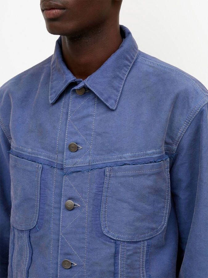 Maison Margiela Katoenen denim jack Blauw