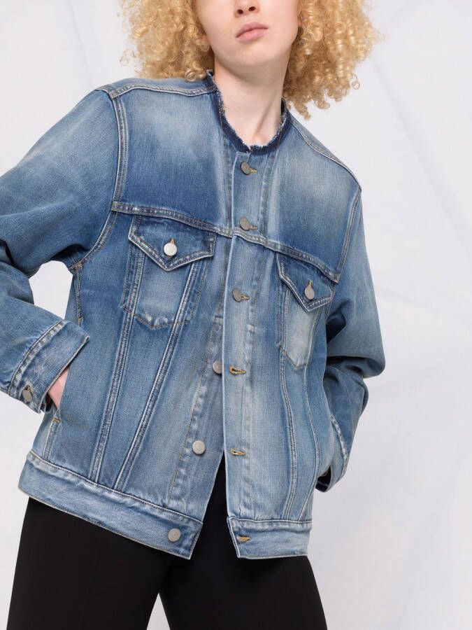 Maison Margiela Denim jack Blauw