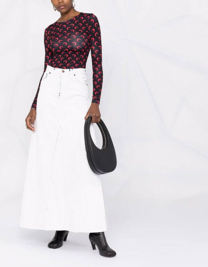 Maison Margiela Denim maxi-rok Wit
