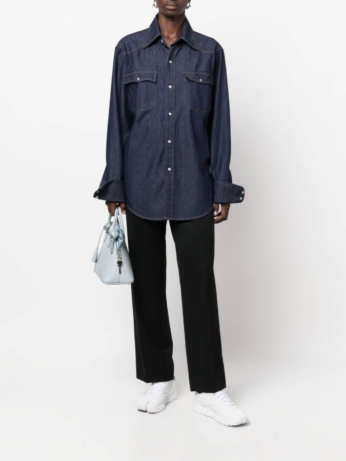 Maison Margiela Denim overhemd Blauw