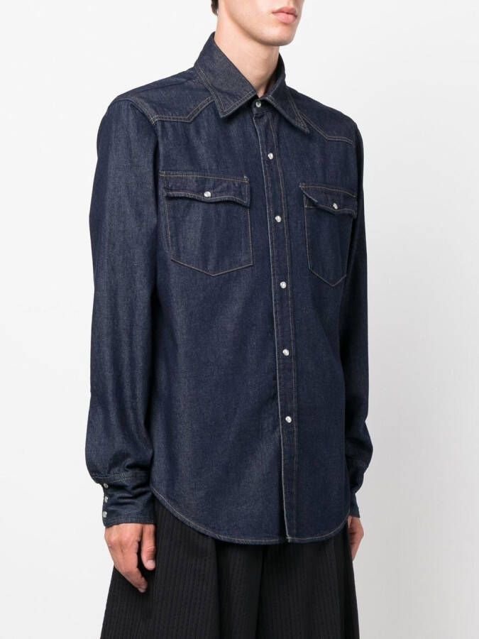 Maison Margiela Denim overhemd Blauw