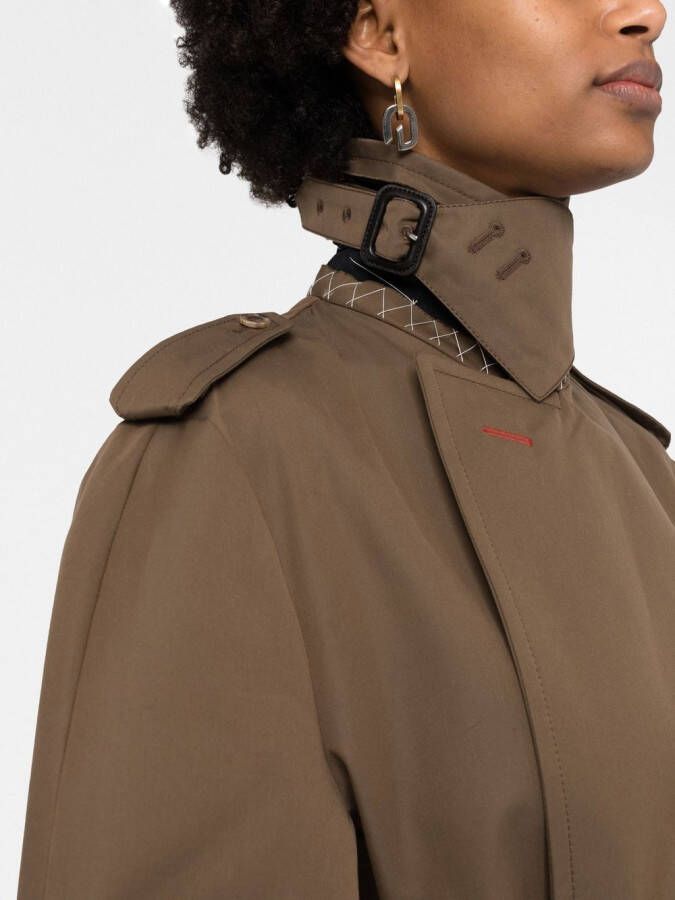Maison Margiela Trenchcoat van biologisch katoen Bruin