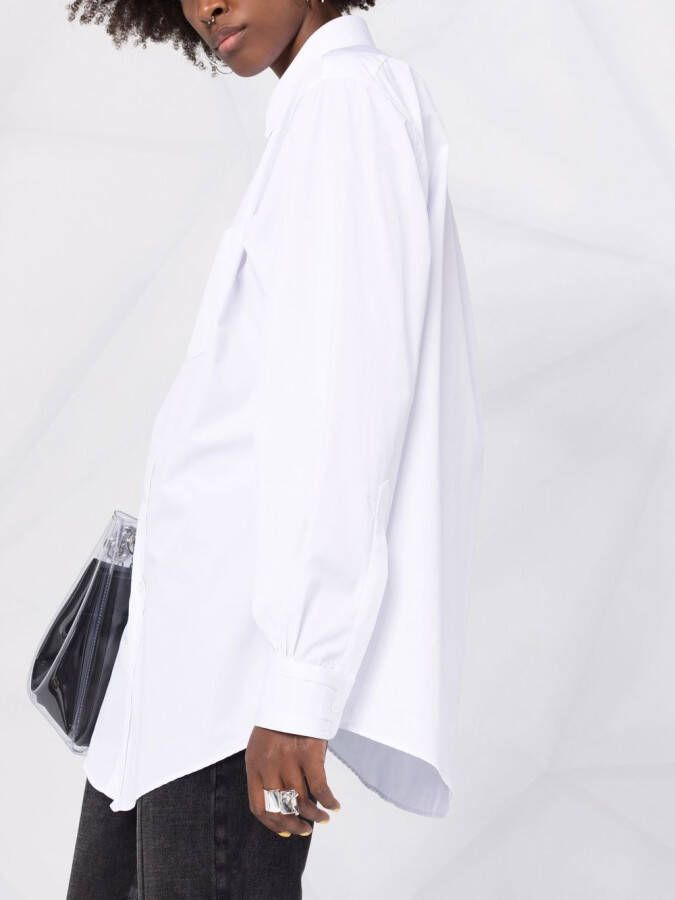 Maison Margiela Effen blouse Wit