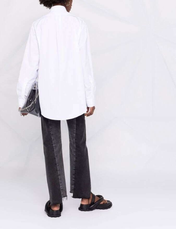 Maison Margiela Effen blouse Wit