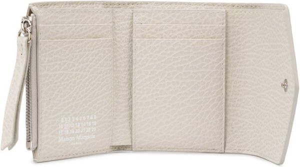 Maison Margiela Leren portemonnee Grijs
