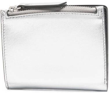 Maison Margiela Metallic portemonnee met stiksels Zilver