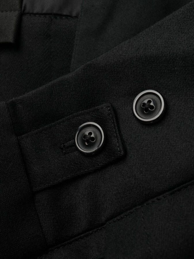 Maison Margiela Wollen broek met toelopende pijpen Zwart