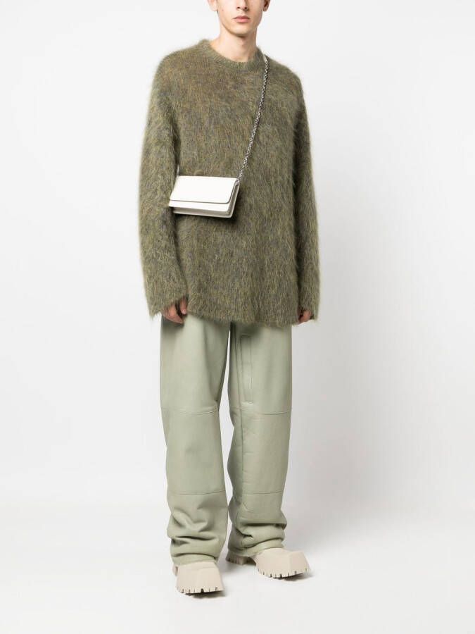 Maison Margiela Four Stitches portemonnee met ketting Beige