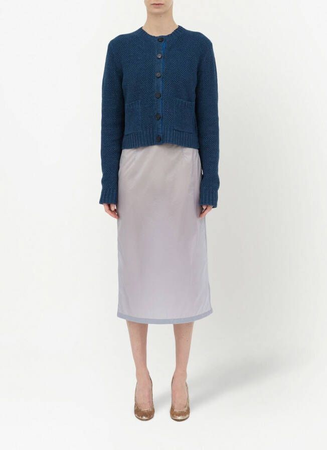 Maison Margiela Geweven vest met ronde hals Blauw