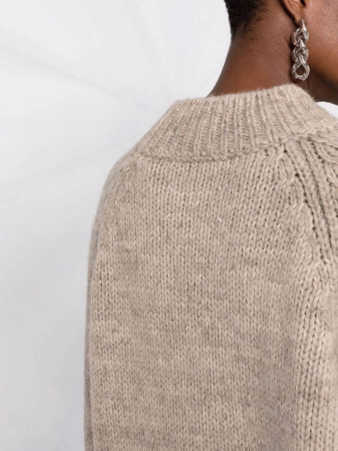 Maison Margiela Gebreide coltrui Beige