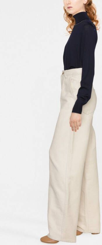 Maison Margiela Work-In-Progress trui met hoge hals Blauw
