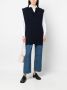Maison Margiela Gelaagde top met V-hals Blauw - Thumbnail 3