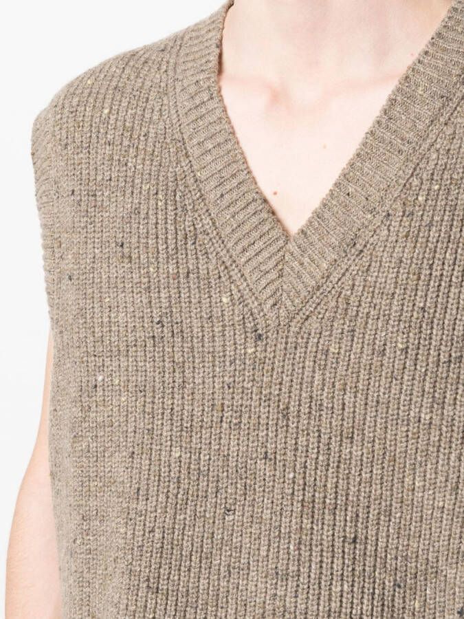 Maison Margiela Gebreide spencer Groen