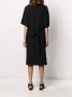 Maison Margiela Geplooide T-shirtjurk Zwart - Thumbnail 4