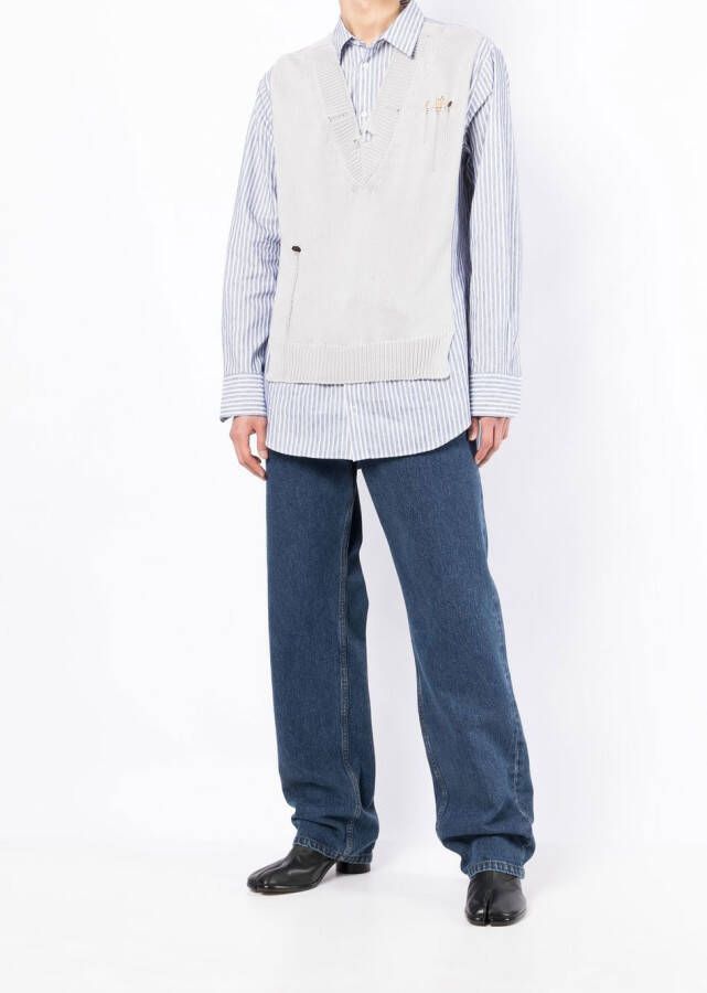 Maison Margiela Gerafeld overhemd Grijs