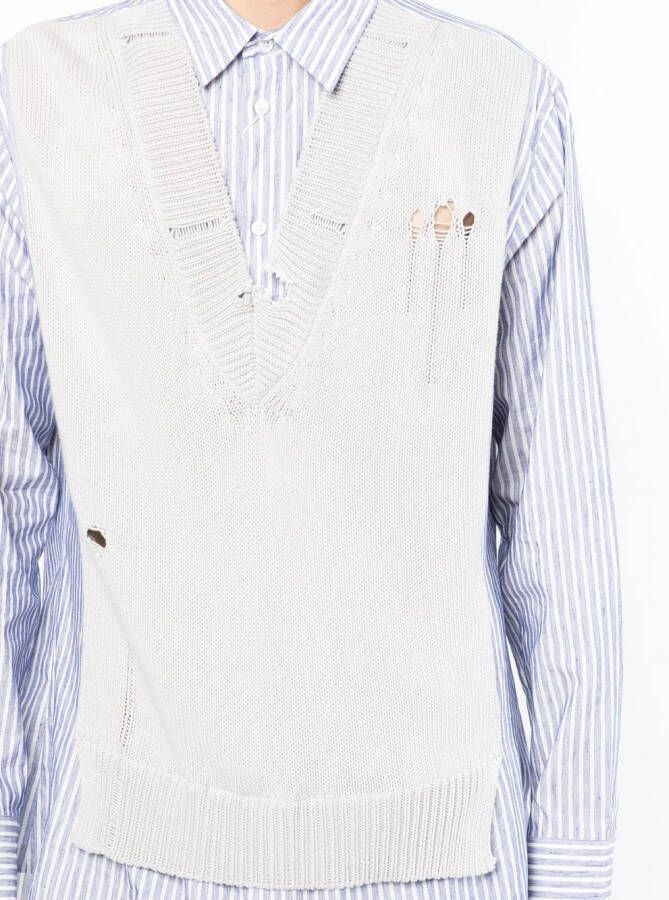 Maison Margiela Gerafeld overhemd Grijs