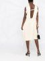 Maison Margiela Gerafelde midi-jurk Beige - Thumbnail 2