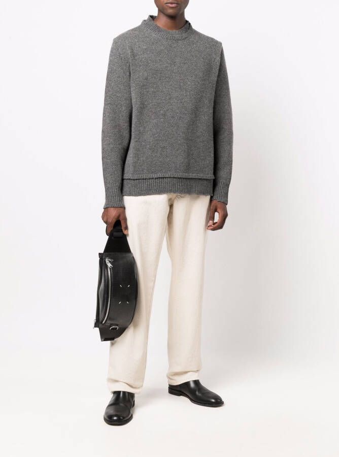 Maison Margiela Gerafelde trui Grijs