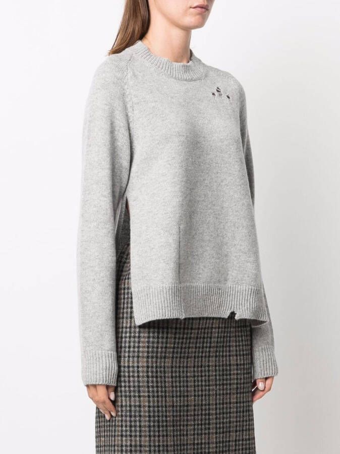 Maison Margiela Gerafelde trui Grijs