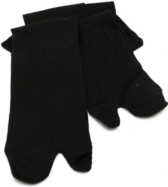 Maison Margiela Tabi lange sokken Zwart