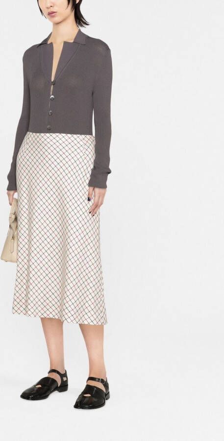 Maison Margiela A-lijn midi-rok Wit