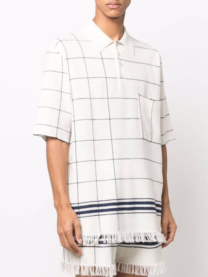 Maison Margiela Gestreept poloshirt Beige