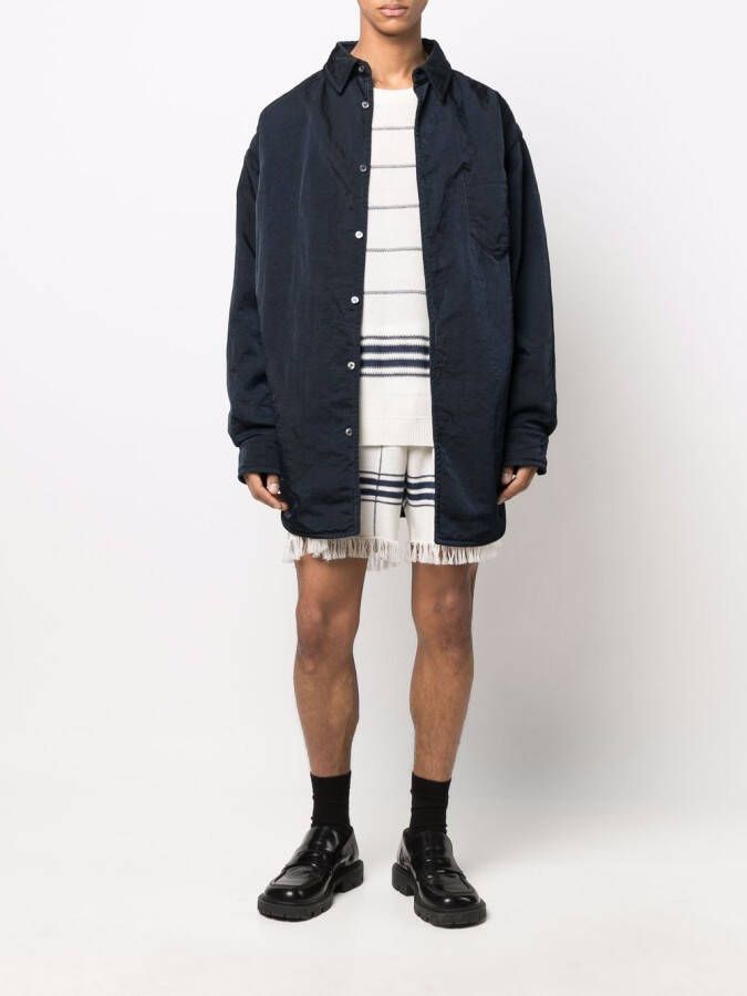 Maison Margiela Gestreepte pullover Beige